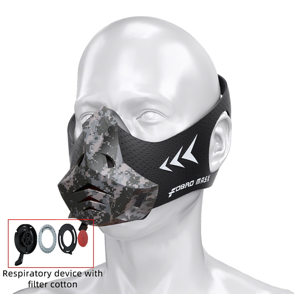 FDBRO Sport Mask Adjustable Training Oxygen Control Face Mask for Running